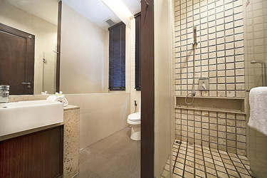 Master Bathroom with Garden View